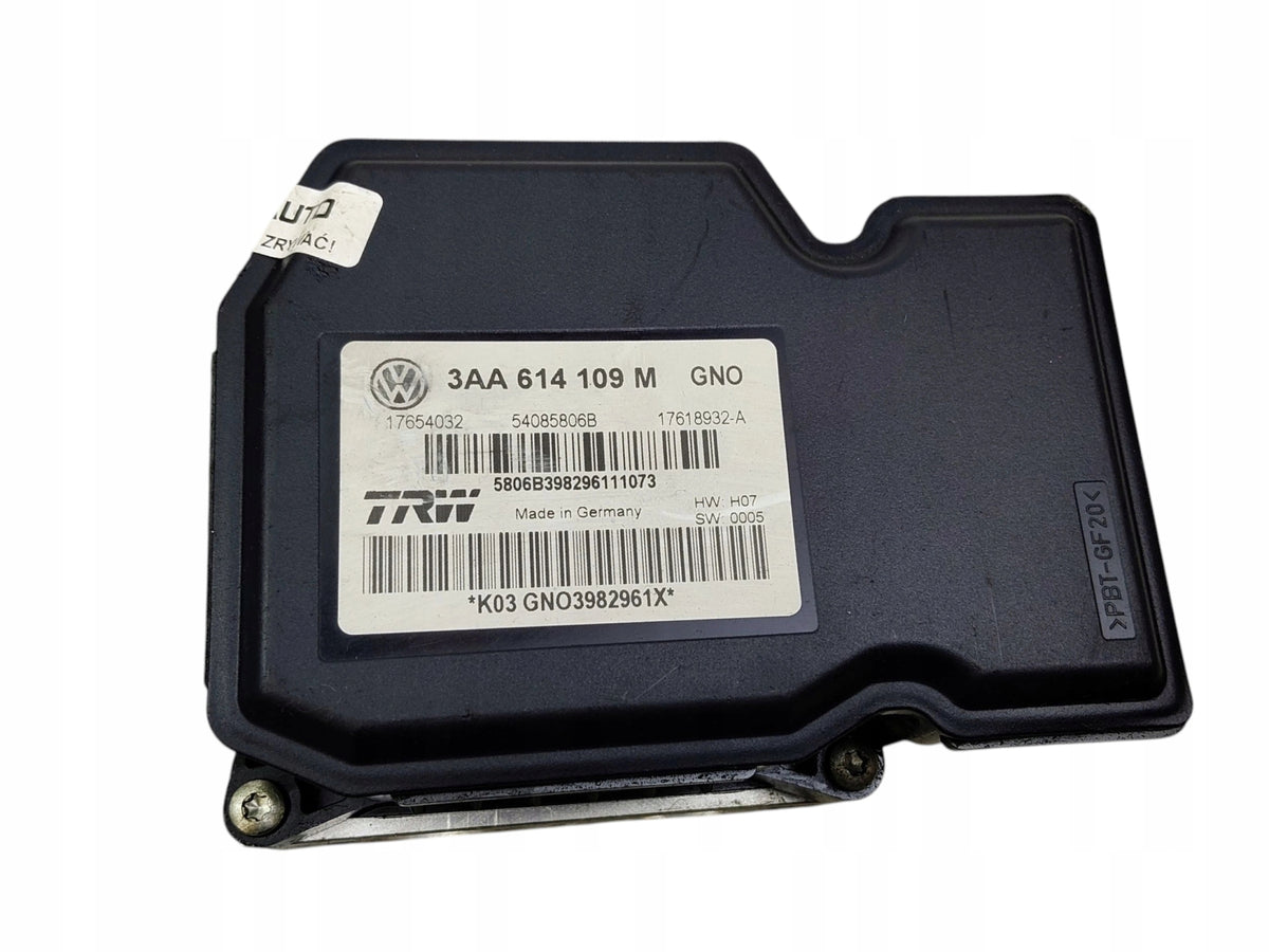 PUMP ABS CONTROLLER VOLKSWAGEN PASSAT B7 3AA614109M 17654032 54085806B