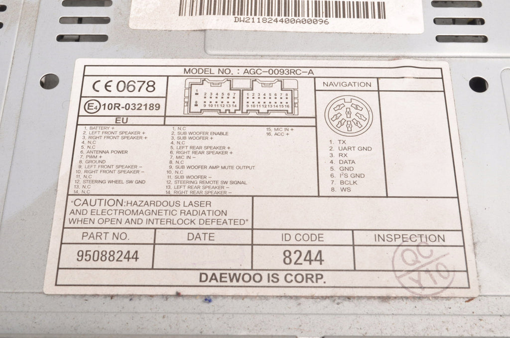 RADIO CHEVROLET CAPTIVA I 95088244