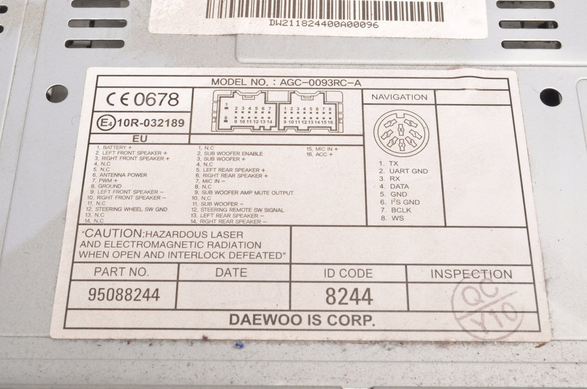 RADIO CHEVROLET CAPTIVA I 95088244
