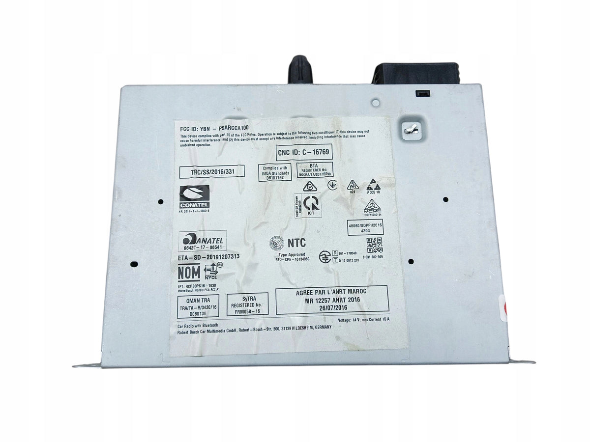 RADIO MODULE CITROEN C3 III BERLINGO IV PARTNER EXPERT COMBO E 9833499580