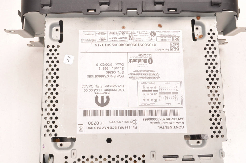RADIO NAVIGATION FIAT 500X 07356051050