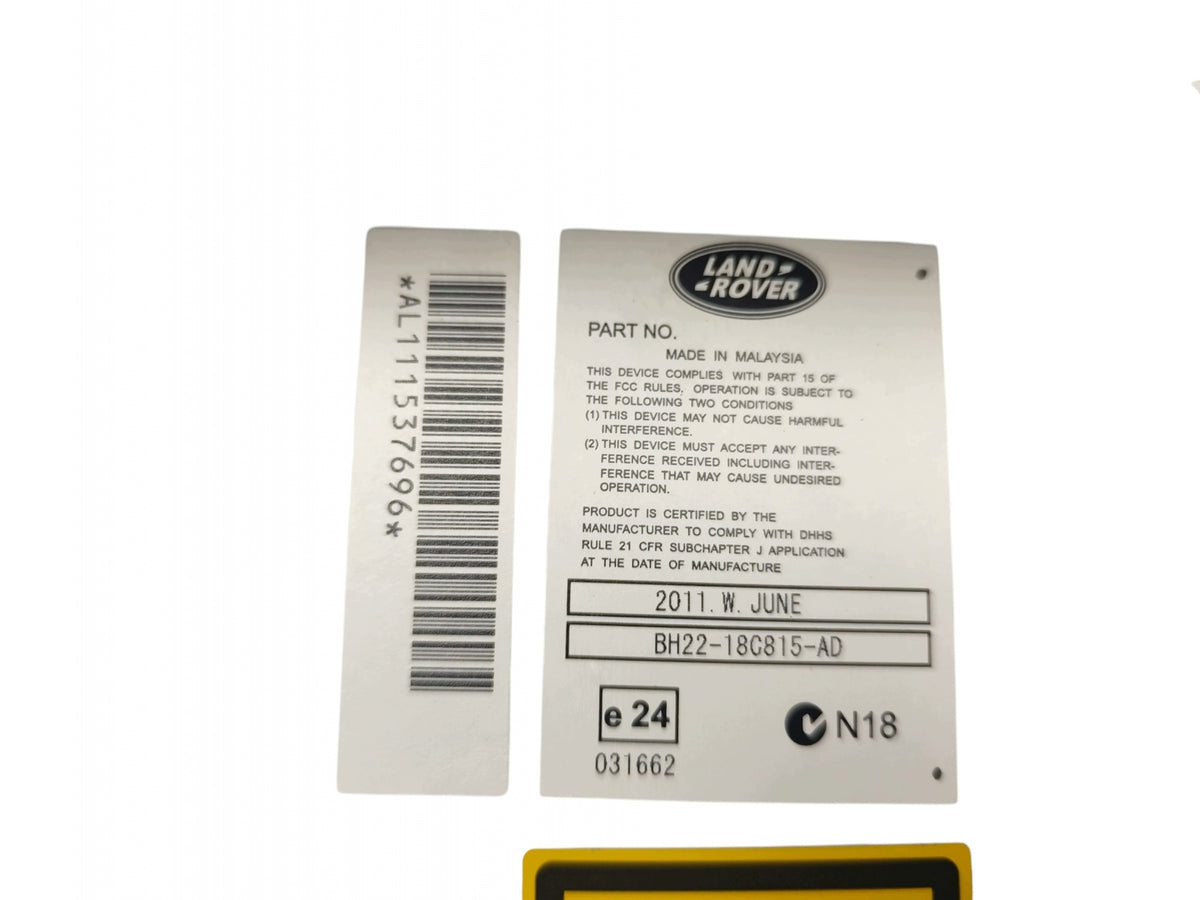 RADIO NAVIGATION LAND ROVER DISCOVERY IV L319 (2009-2016) BH22-18C815-AD
