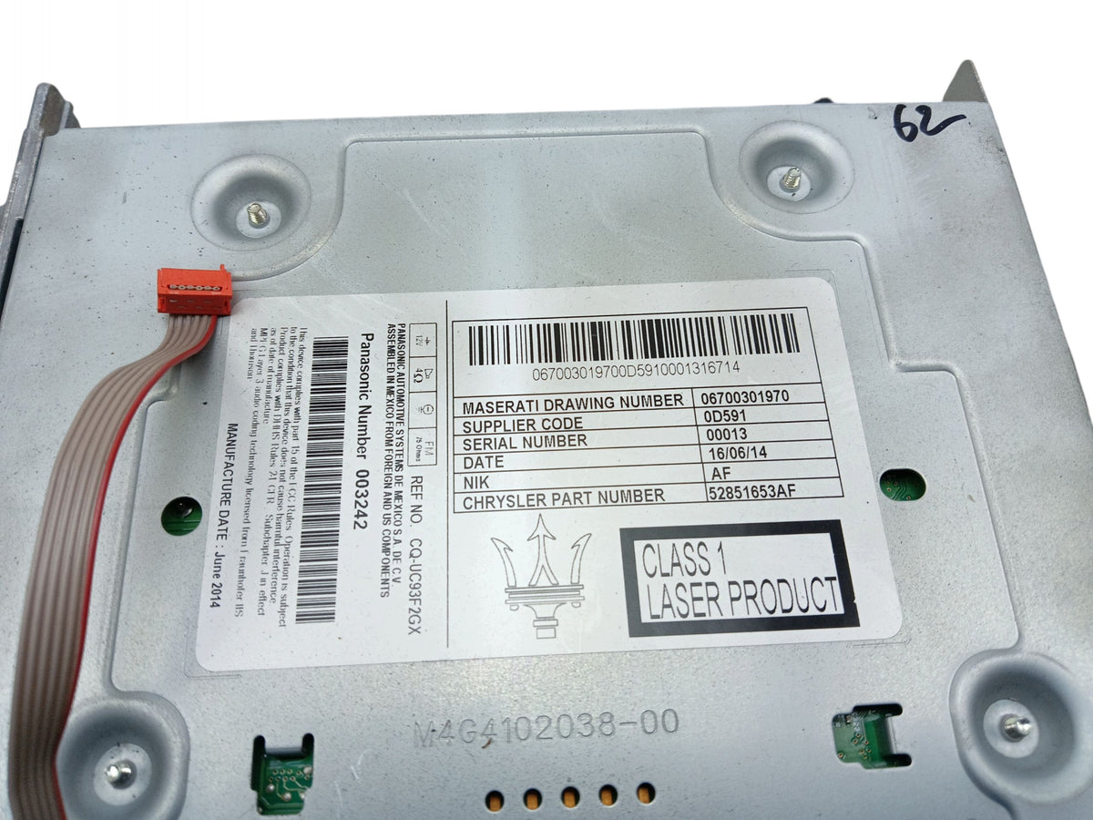 RADIO NAVIGATION MASERATI GHIBLI III (2013-2017) 06700301970