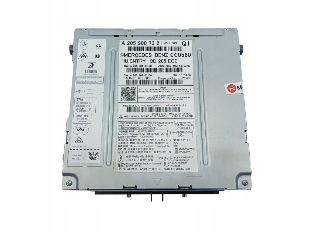 RADIO NAVIGATION MERCEDES C W205 (2014-2018) A2059007321