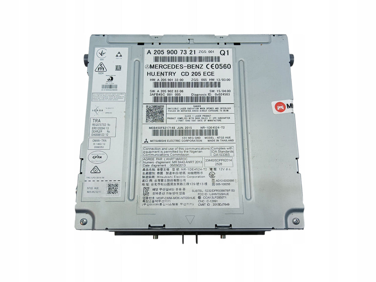 RADIO NAVIGATION MERCEDES C W205 (2014-2018) A2059007321