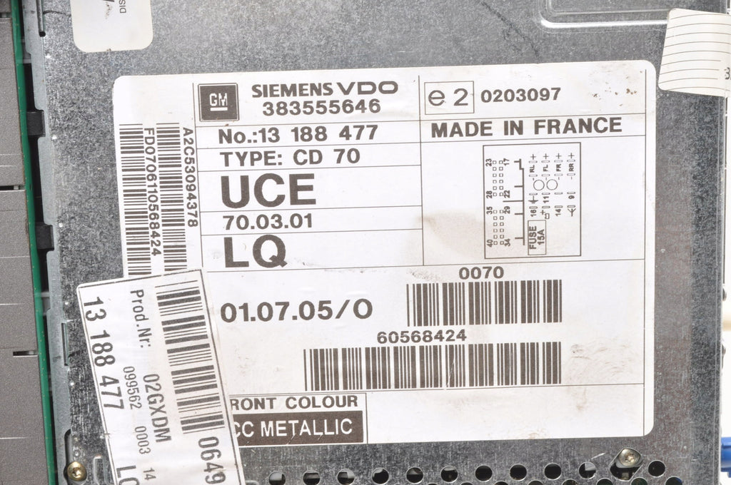RADIO OPEL C III 13188477 CD70