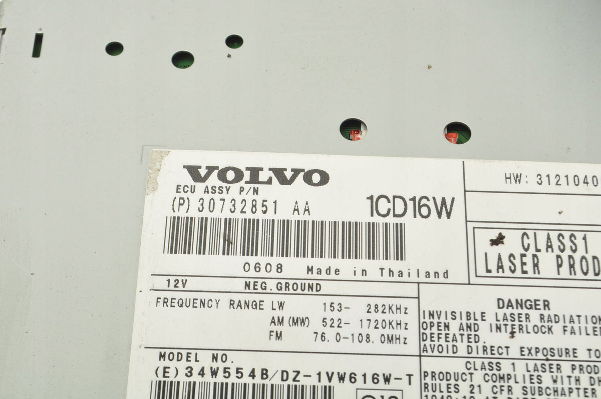 RADIO VOLVO C30 S40 II C70 V50 30732851