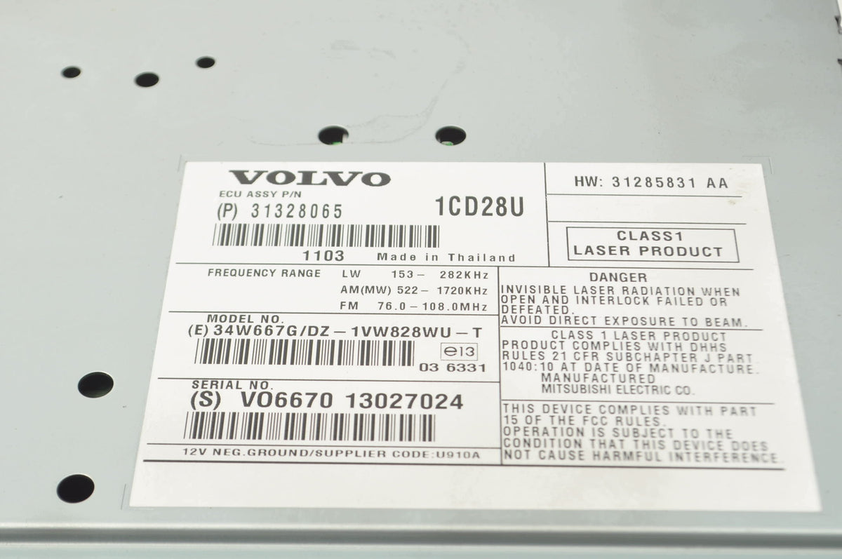 RADIO VOLVO XC90 31328065 LIFT