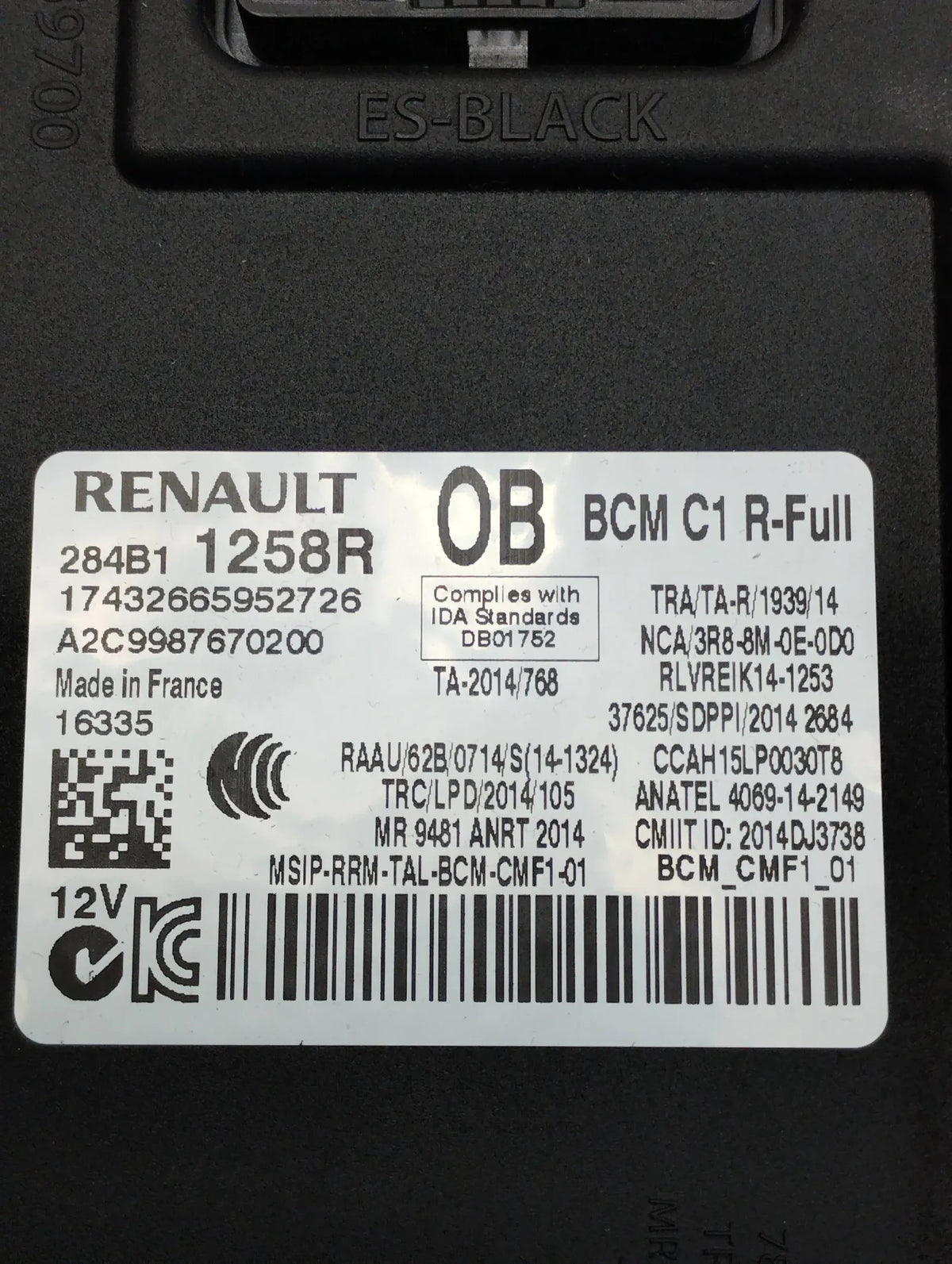 Renault Scenic IV MODULE BCM 284B11258R