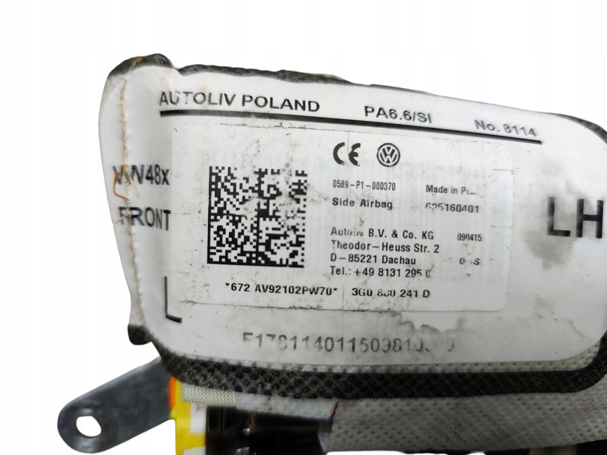 SEAT AIRBAG LEFT VW PASSAT B8 3G0880241D