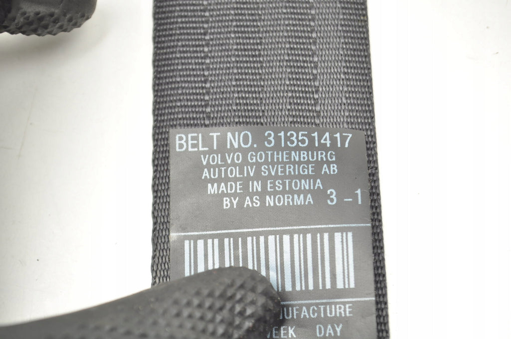 SEAT BELT LEFT FRONT VOLVO C30 31351417 LIFT