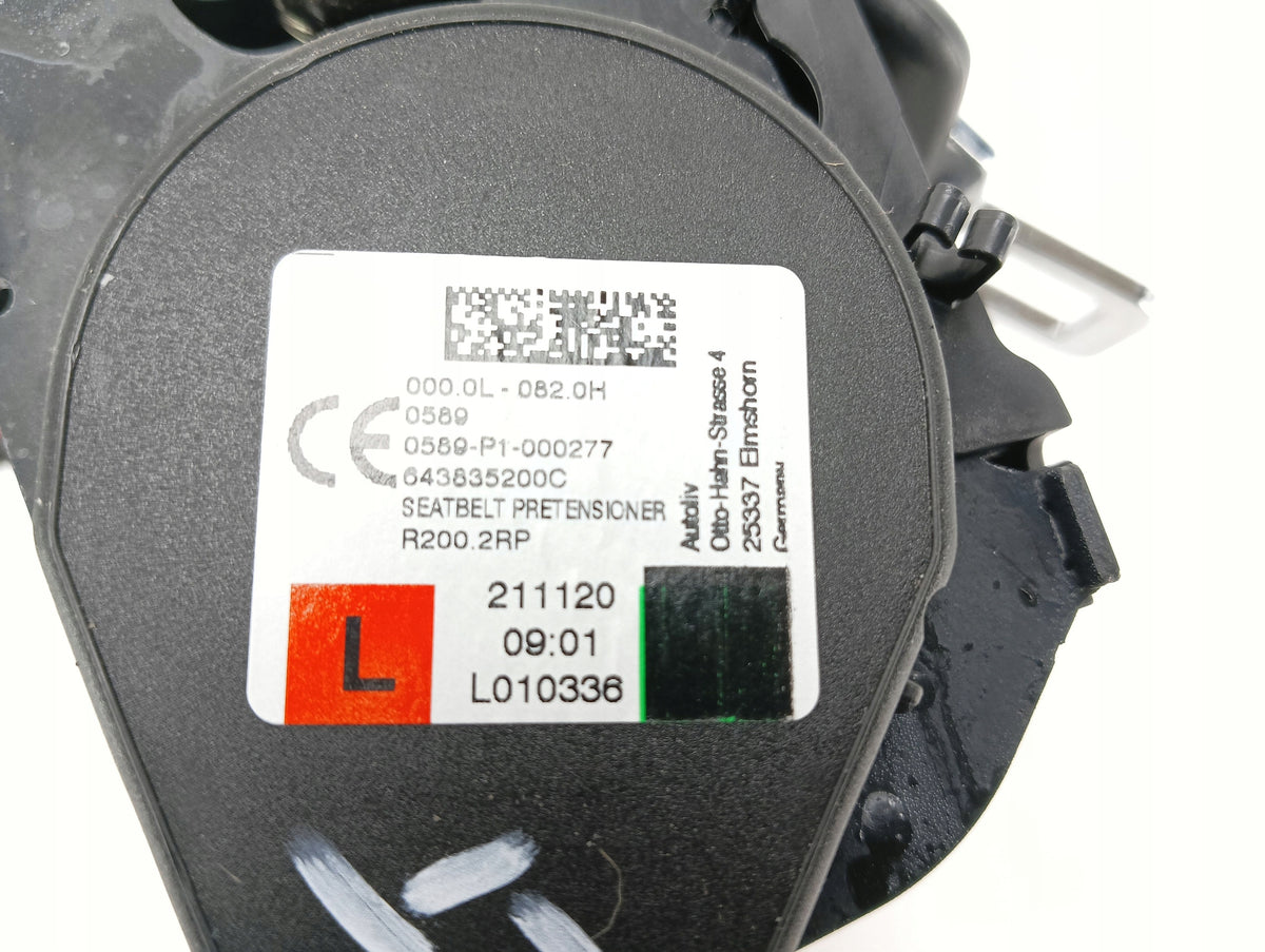 SEAT BELT LEFT REAR M PACKAGE BMW 2 F44 GC 643835200C