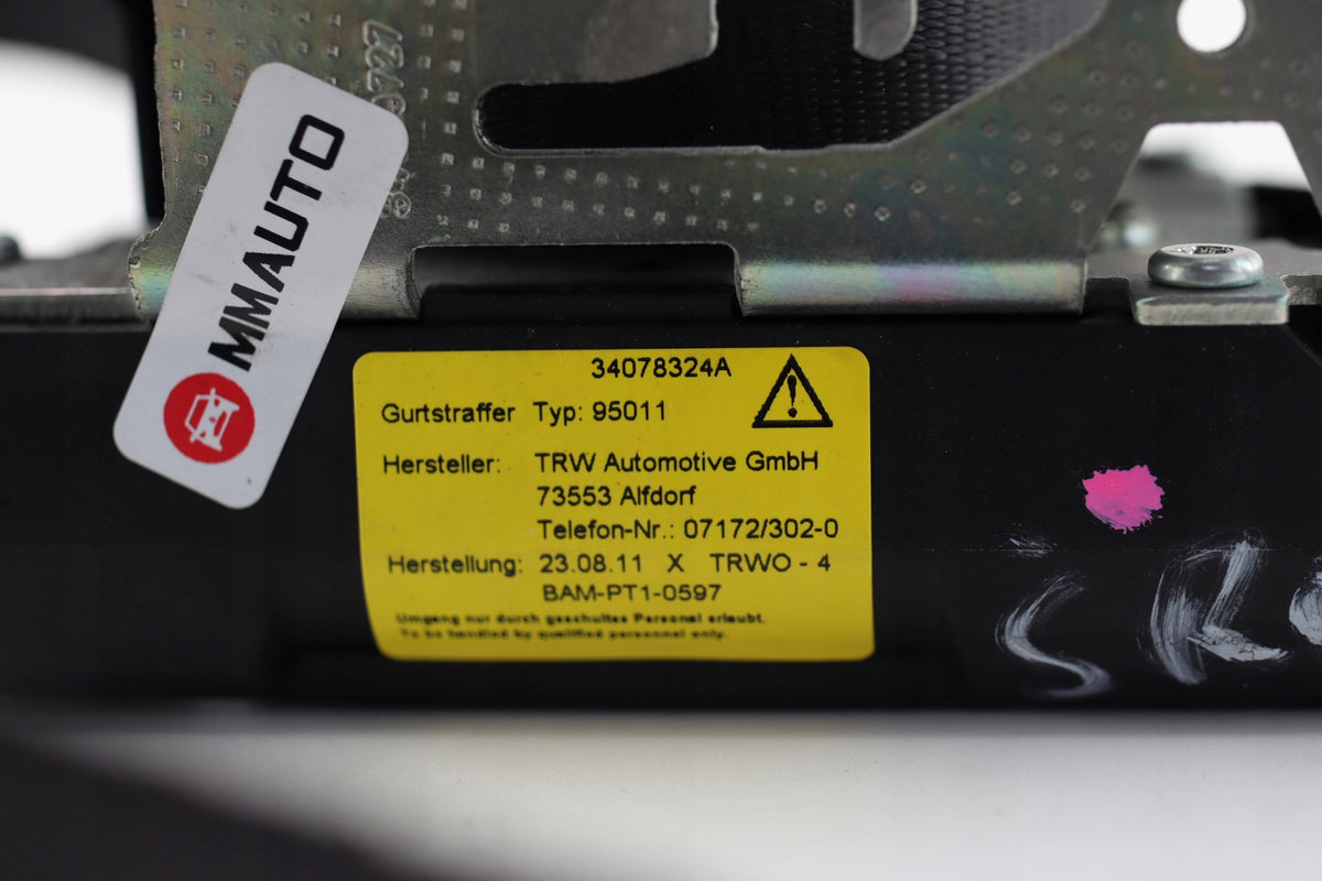 SEAT BELT MIDDLE REAR VOLVO S60 II (2010-2013) 34078324A