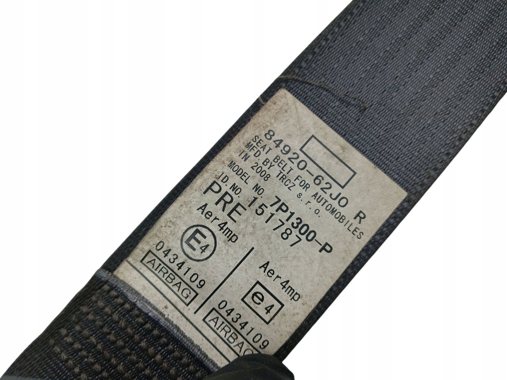 SEAT BELT RIGHT FRONT SUZUKI SWIFT IV MK6 2005-2008 84920-62J0 EU