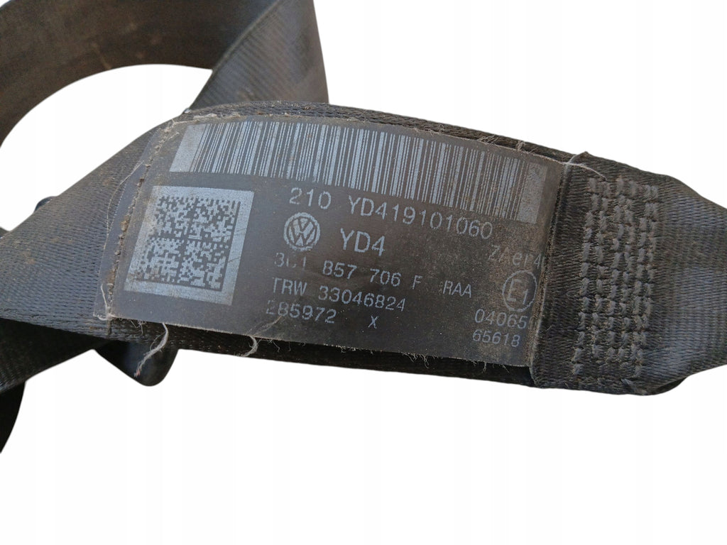 SEAT BELT RIGHT FRONT VOLKSWAGEN PASSAT B6 3C1857706F EUROPE