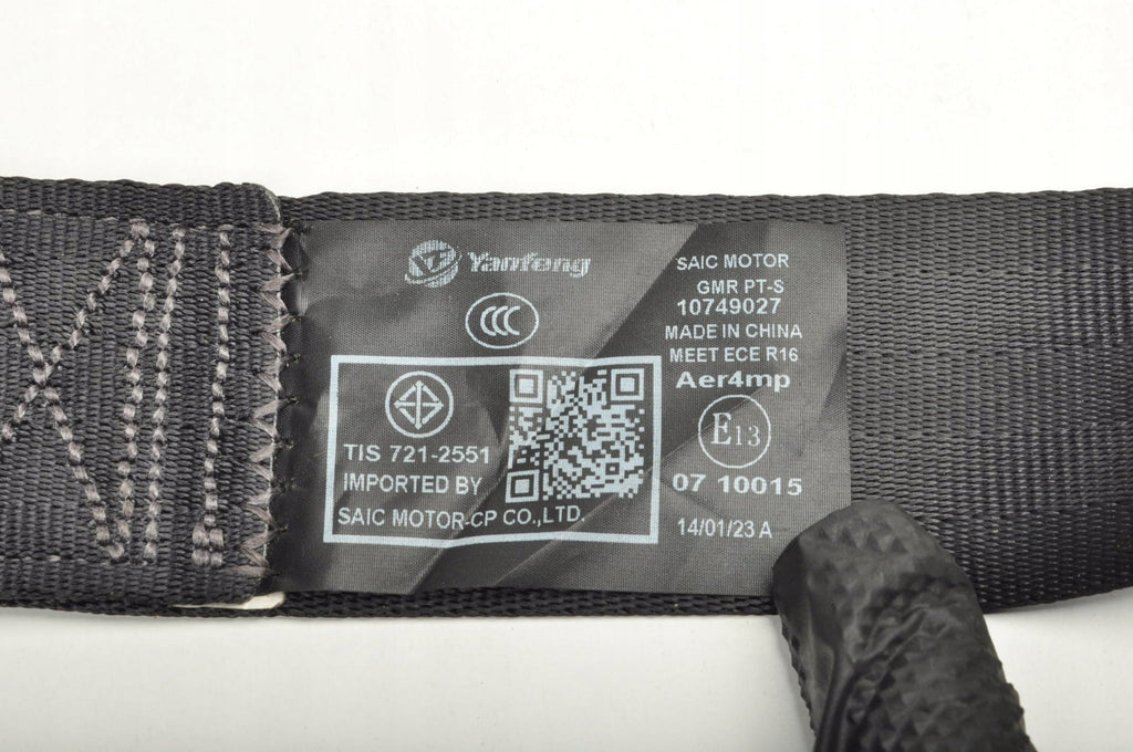 SEAT BELT RIGHT REAR 2 ROW MG HS 10749027
