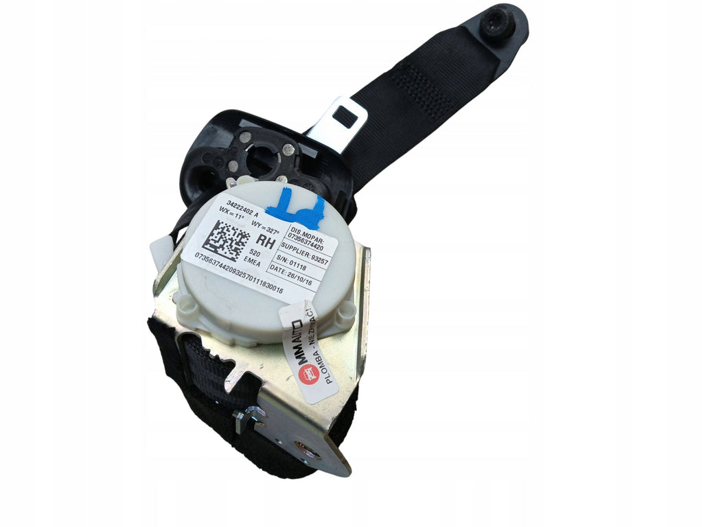 SEAT BELT RIGHT REAR JEEP RENEGADE 07356374420