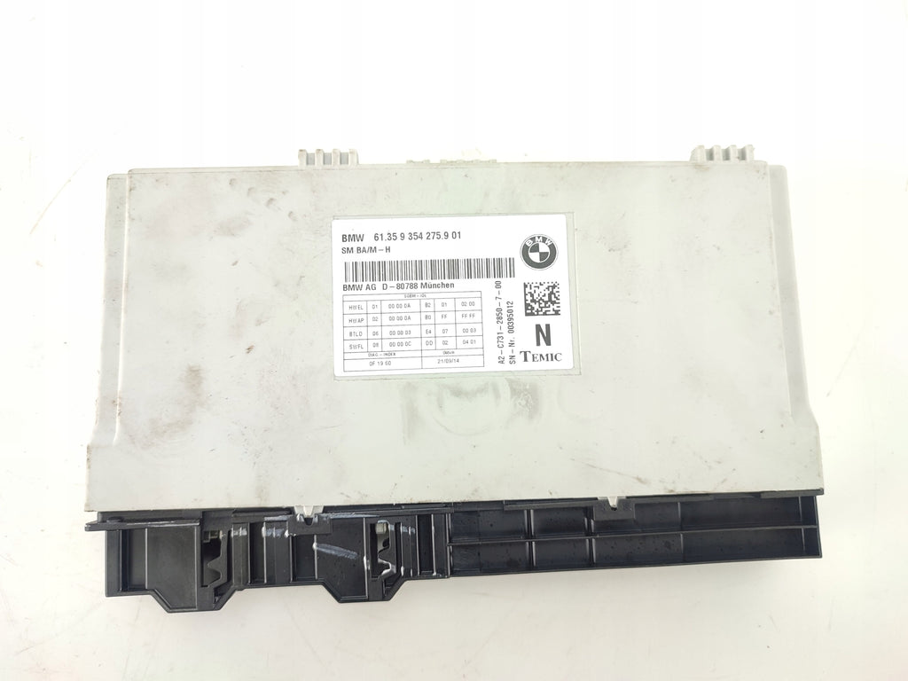 SEAT CONTROLLER MODULE BMW 6 F13 9354275