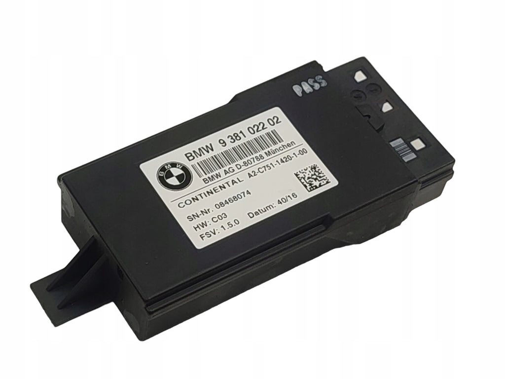 SEAT CONTROLLER MODULE BMW 7 G11 G12 9381022