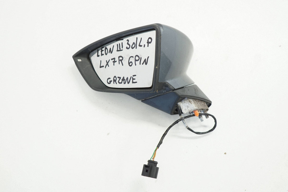 SEAT LEON III 14R LEFT MIRROR 6PIN MULLED LX7R ENGLISHMAN