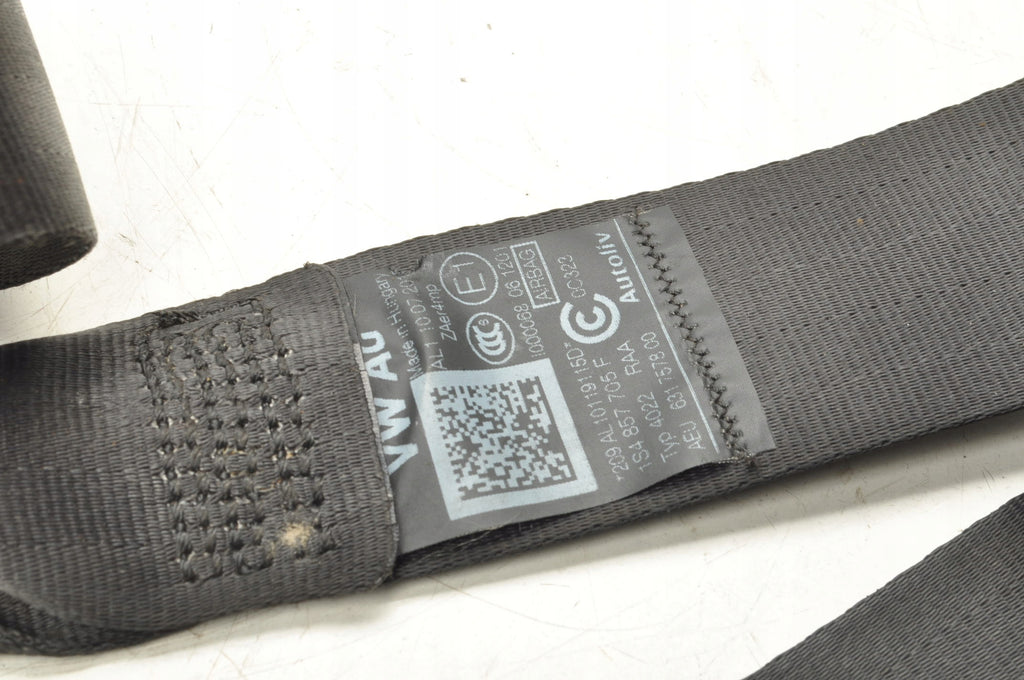 SKODA CITYGO MII VW UP SEAT BELT LEFT FRONT 1S4857705F 5D