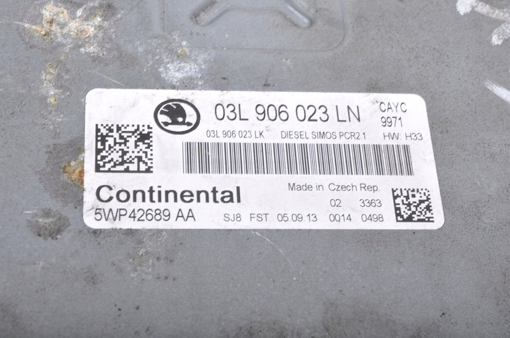 SKODA FABIA II RAPID 1.6 TDI COMPUTER ENGINE DRIVER 03L906023LN