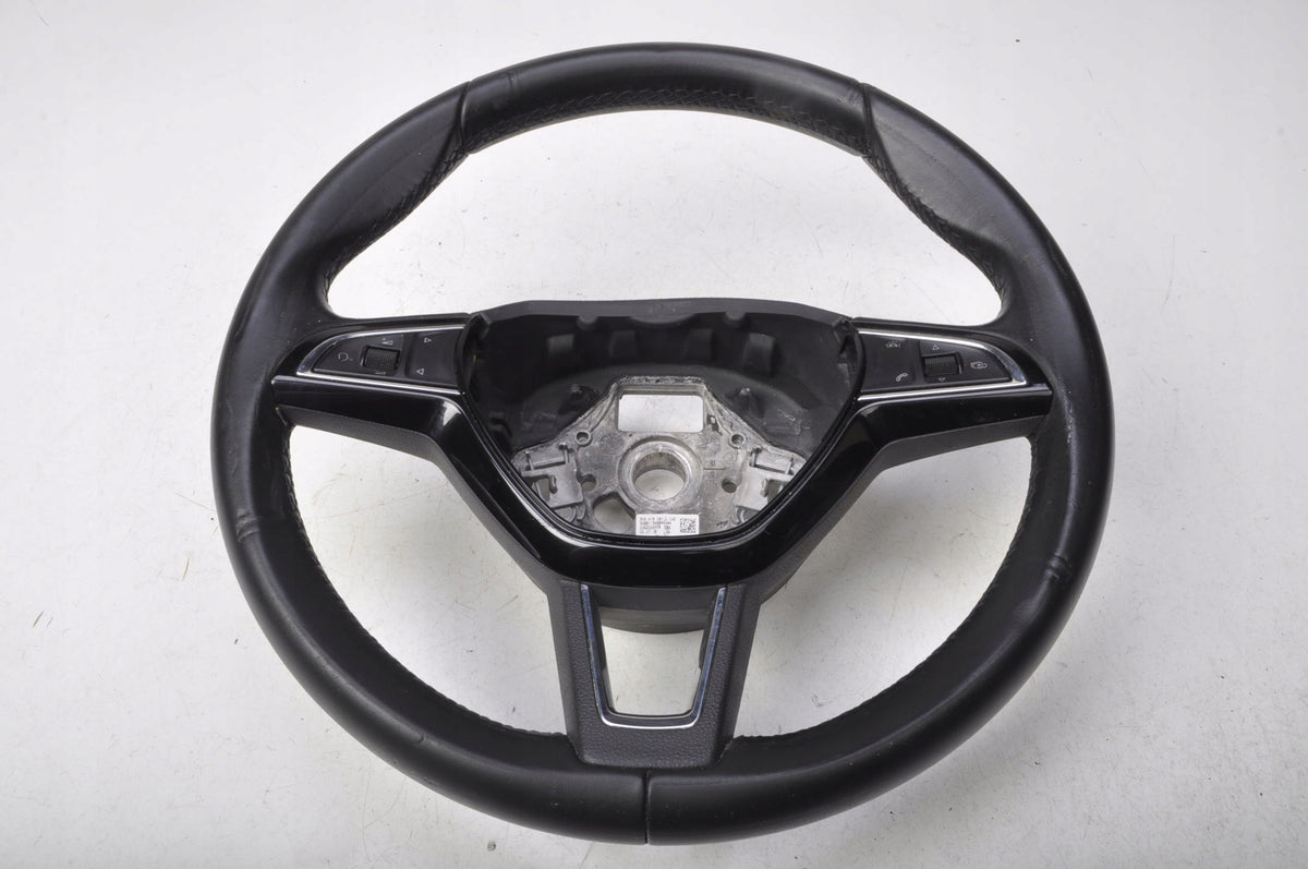 SKODA FABIA III LEATHER STEERING WHEEL