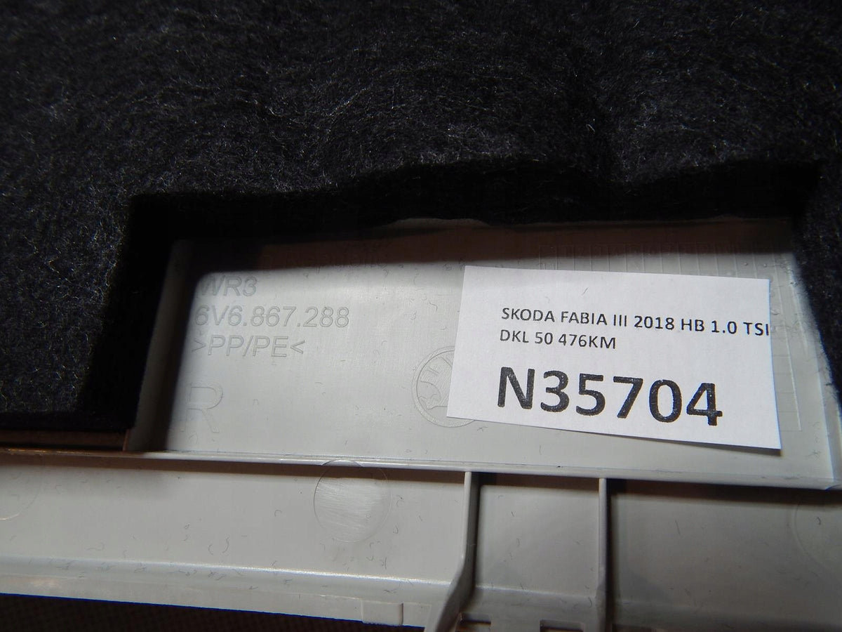 SKODA FABIA III POST COVER RIGHT REAR 6V6867288