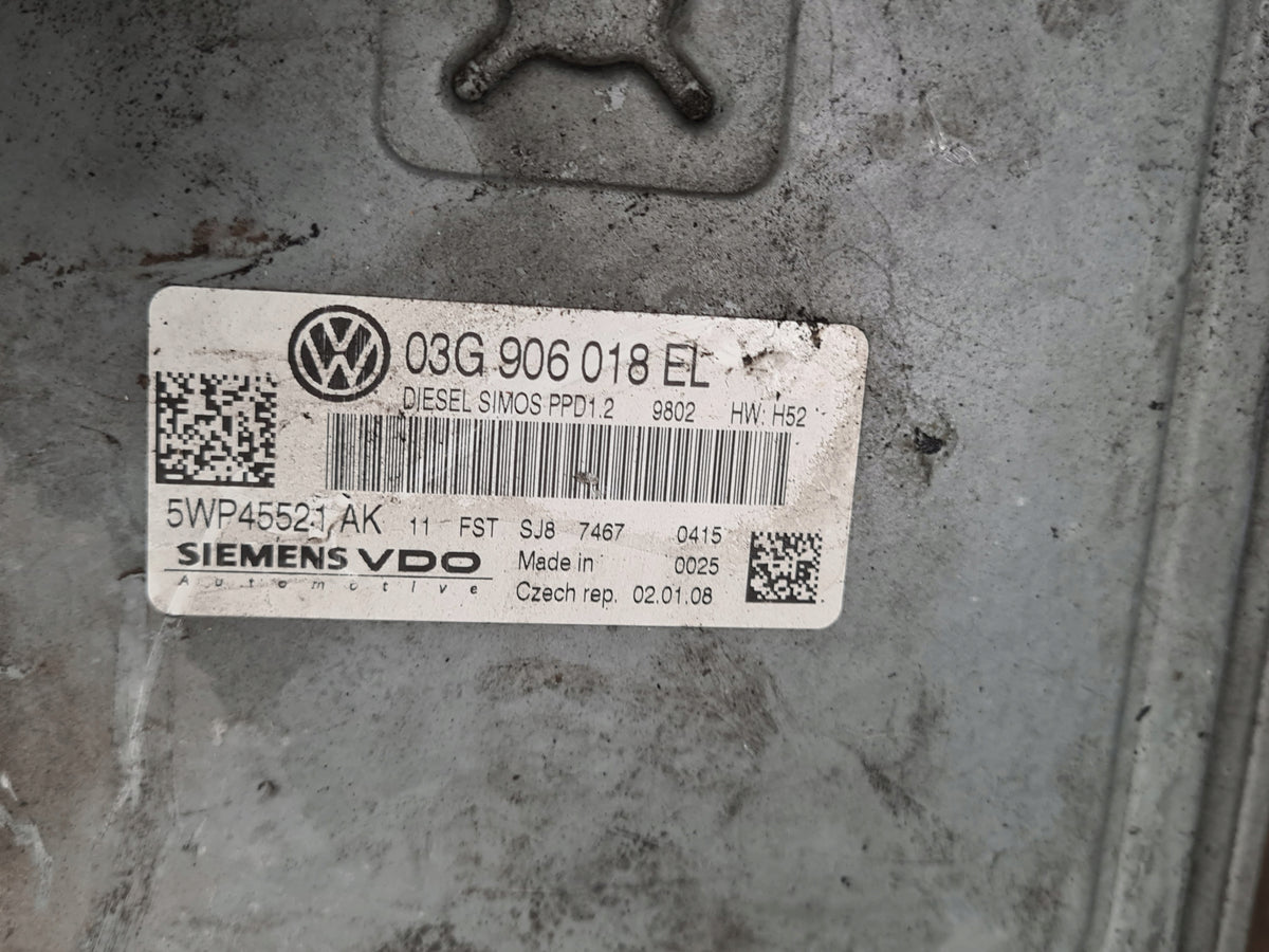 SKODA OCTAVIA II ENGINE CONTROLLER 2.0TDI 03G906018EL