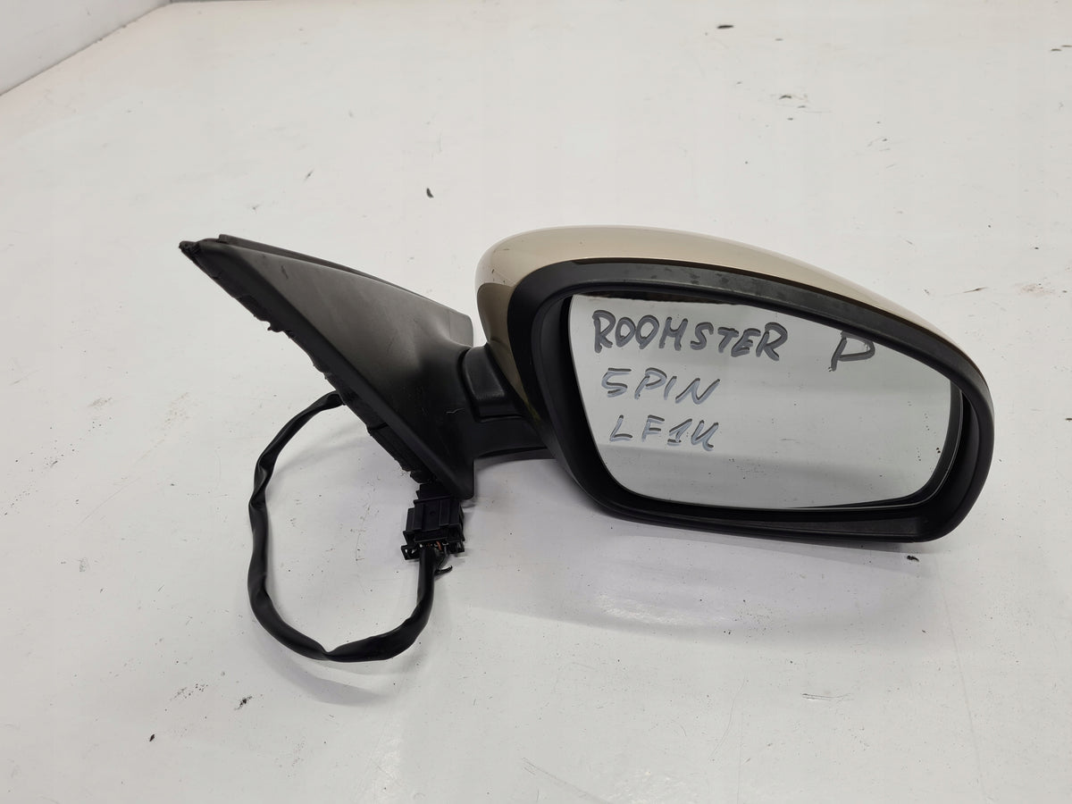 SKODA ROOMSTER 11R MIRROR RIGHT 5PIN LF1U