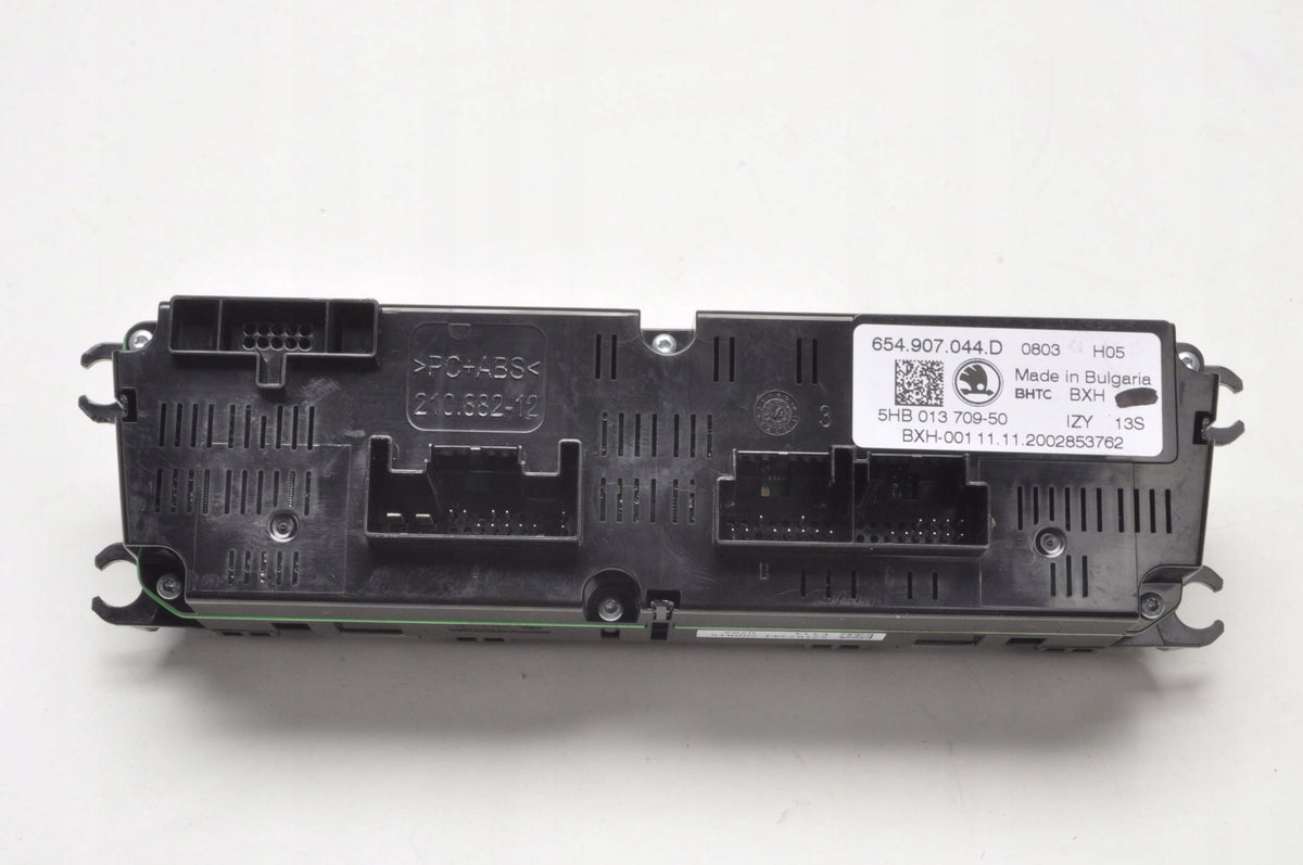 SKODA SCALA AIR CONDITIONING CONTROL PANEL 654907044D