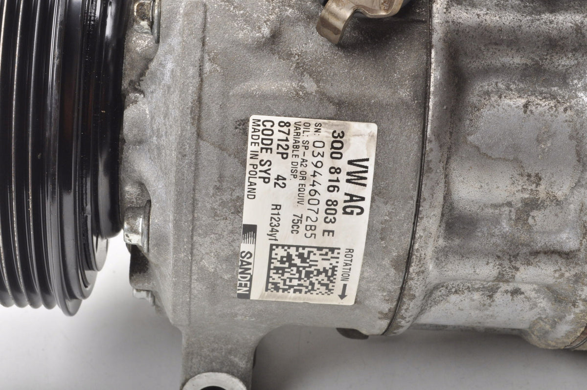 SKODA SCALA KAMIQ 1.5 TSI 150KM AIR CONDITIONING COMPRESSOR 3Q0816803E 2022R