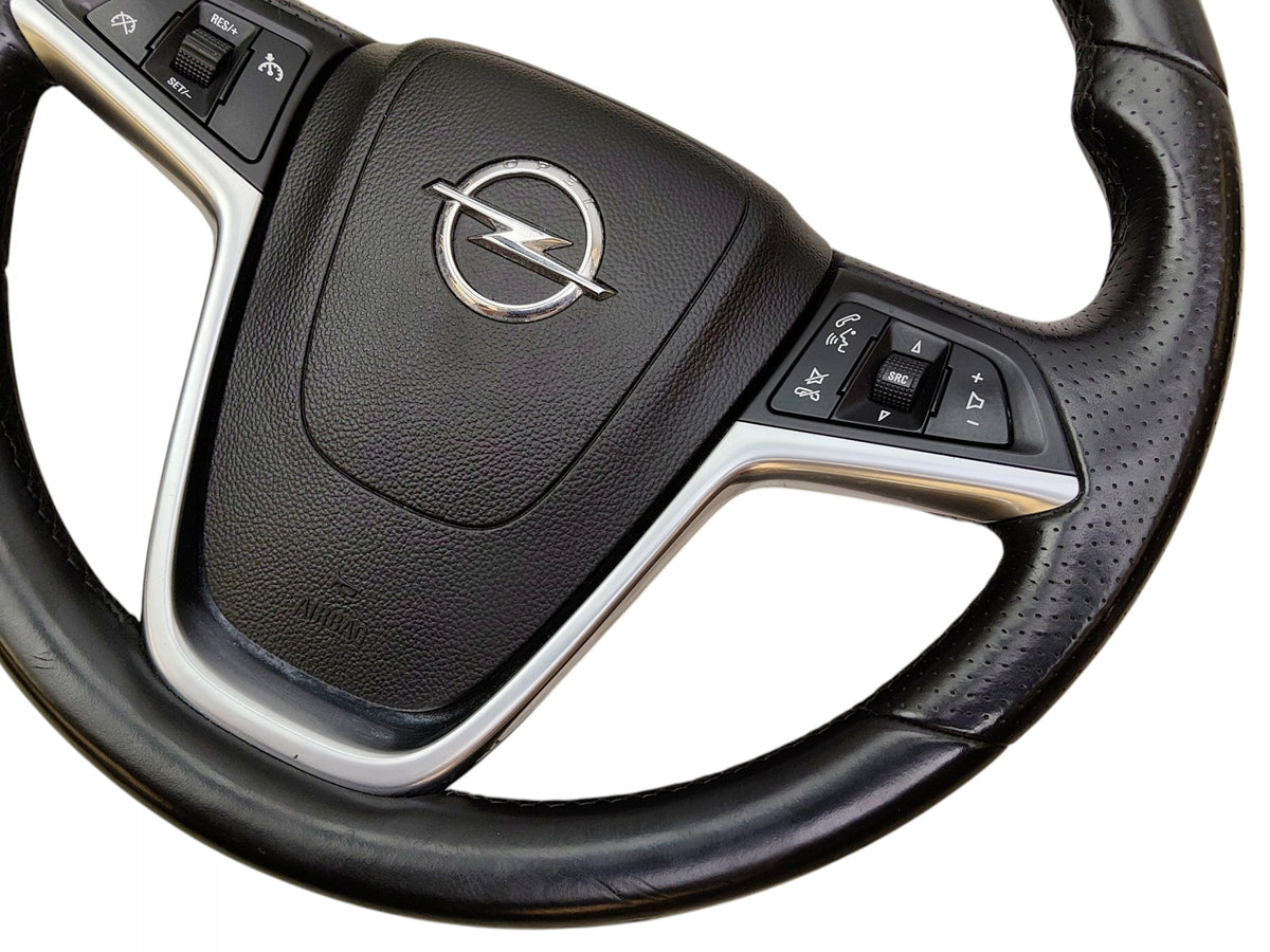 STEERING WHEEL LEATHER MULTIFUNCTIONAL AIRBAG CUSHION OPEL INSIGNIA A