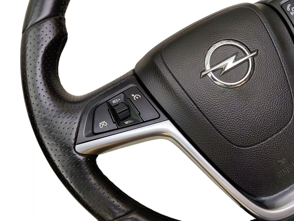 STEERING WHEEL LEATHER MULTIFUNCTIONAL AIRBAG CUSHION OPEL INSIGNIA A