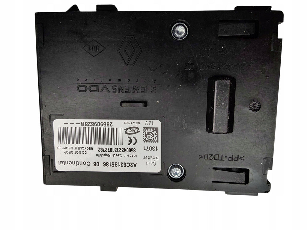 STEERING WHEEL LOCK READER 2X CARD RENAULT MEGANE III 3 8200604932