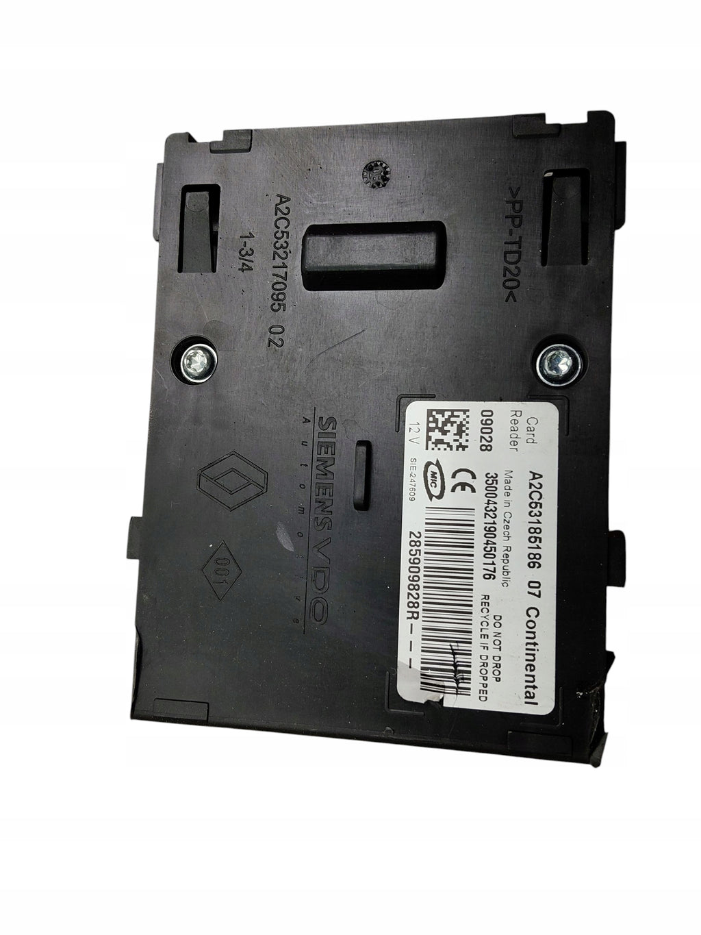 STEERING WHEEL LOCK READER INSERT CARD RENAULT MEGANE III 3 285909828R