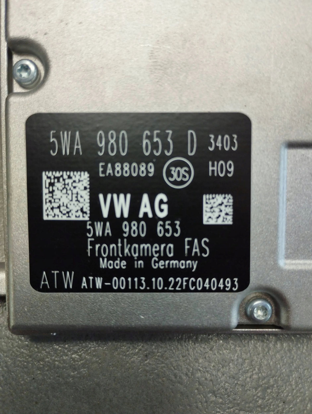 Skoda Octavia Mk4 CAMERA BELT ASSISTANT 5WA980653D