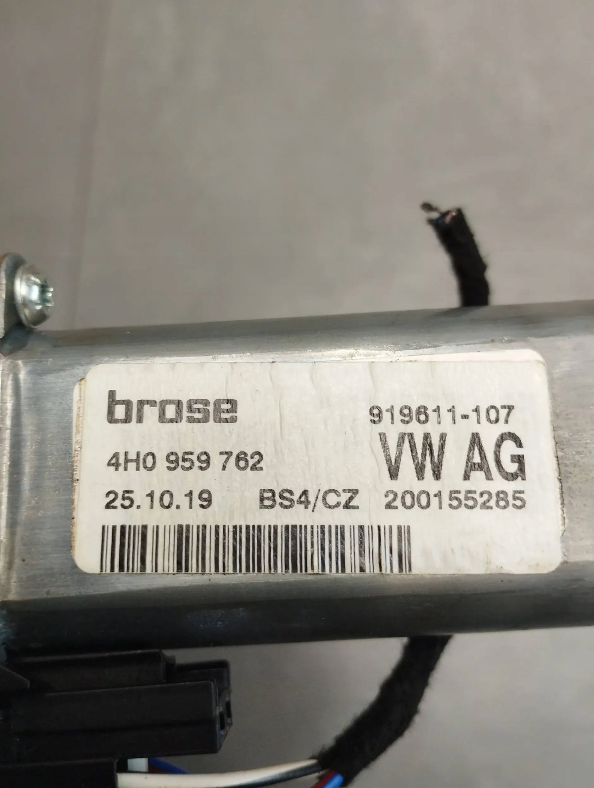 Skoda Superb 3V BACKREST ADJUSTMENT MOTOR 4H0959762
