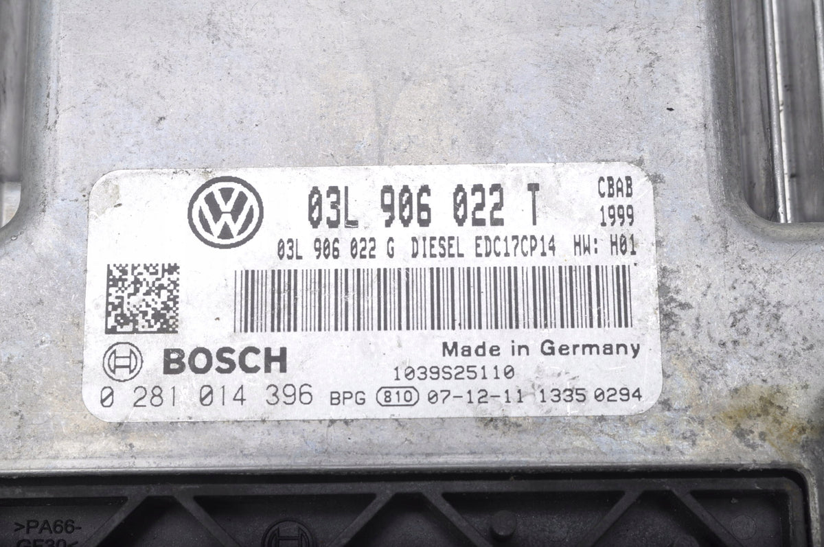 TIGUAN I 2.0 TDI 140KM COMPUTER ENGINE CONTROLLER 03L906022T 2008/03 - 2018