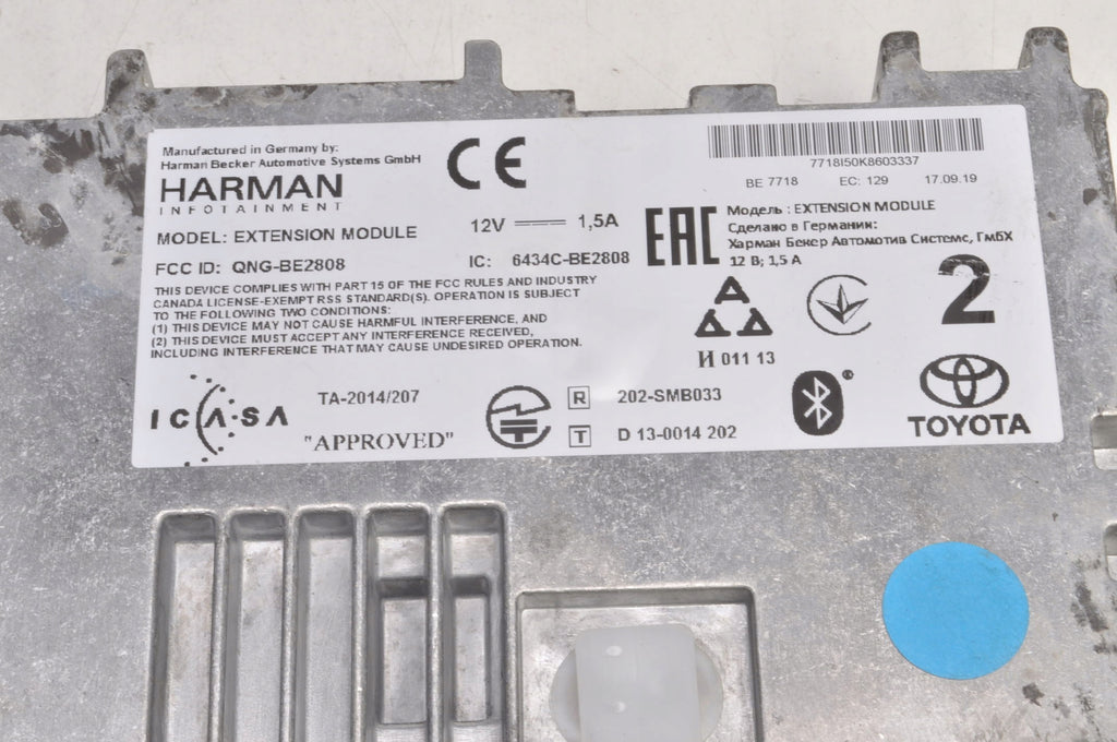 TOYOTA YARIS III LIFT DRIVER NAVIGATION MODULE 6434C-BE2808