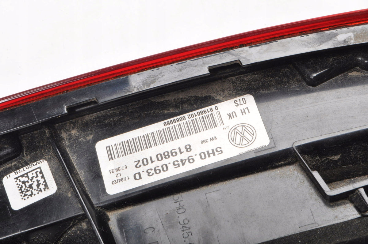 VOLKSWAGEN GOLF VIII LAMP LEFT REAR FLAP HB 5H0945093D ENGLISHMAN