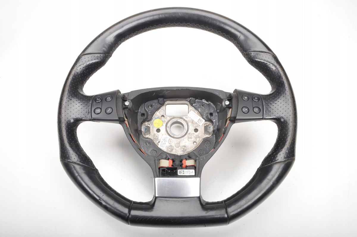 VOLKSWAGEN SCIROCCO III LEATHER STEERING WHEEL 1K8419091E