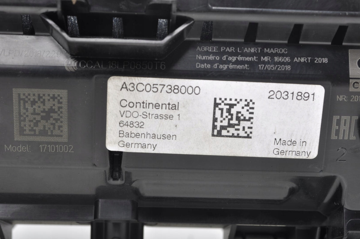 VOLKSWAGEN T-ROC 1.5 TSI COUNTER CLOCKS 17A920320A ENGLISH