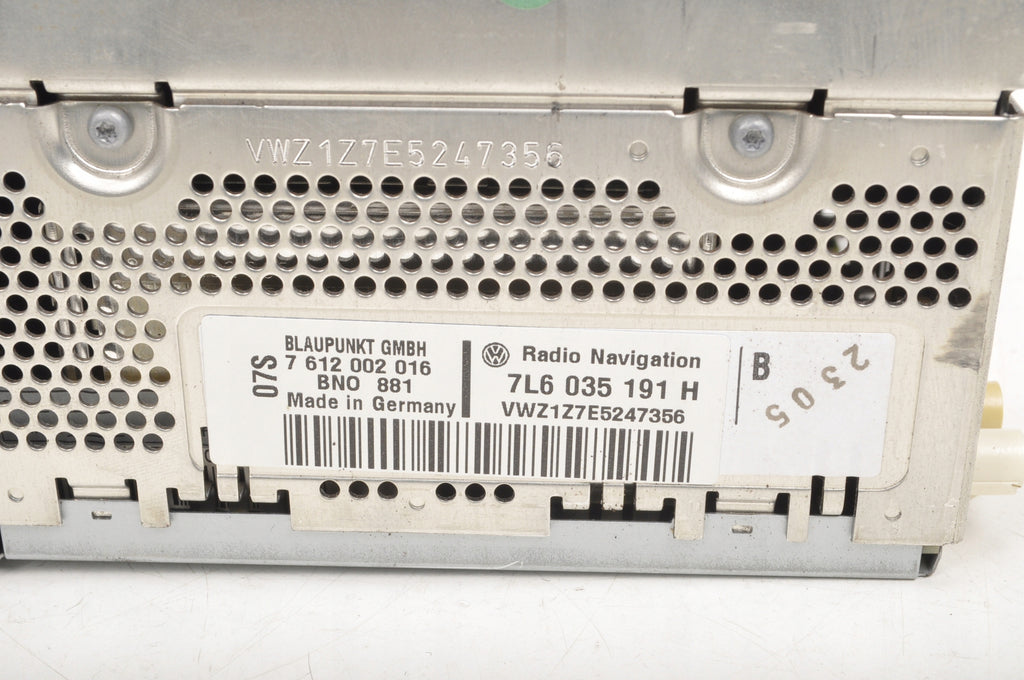 VOLKSWAGEN TOUAREG AND RADIO NAVIGATION 7L6035191H