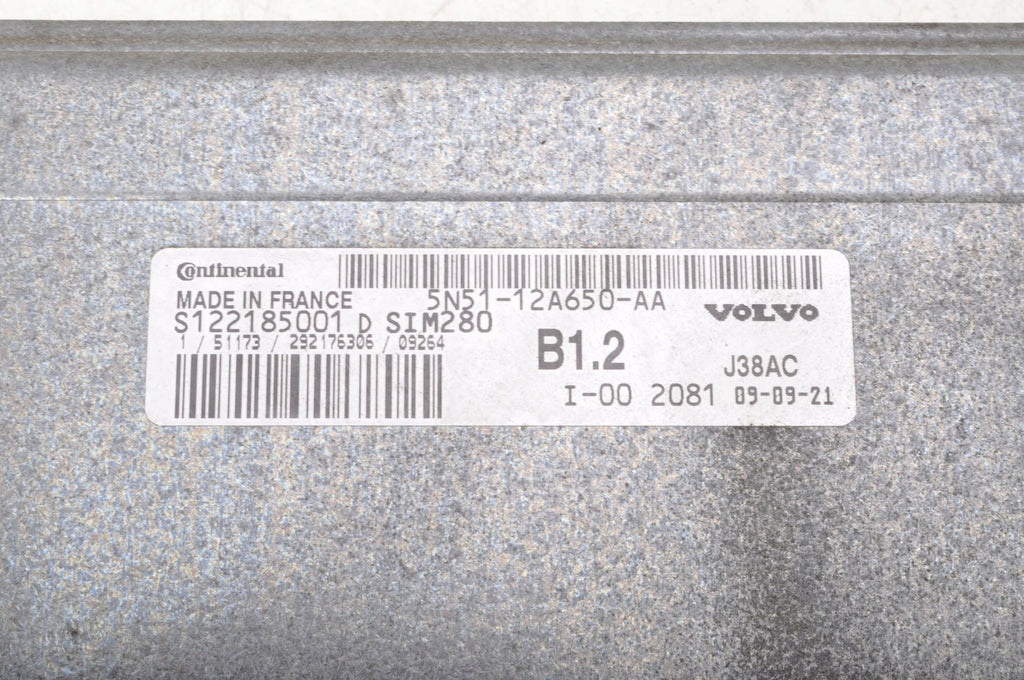 VOLVO C30 1.6 B MOTOR CONTROLLER 5N51-12A650-AA