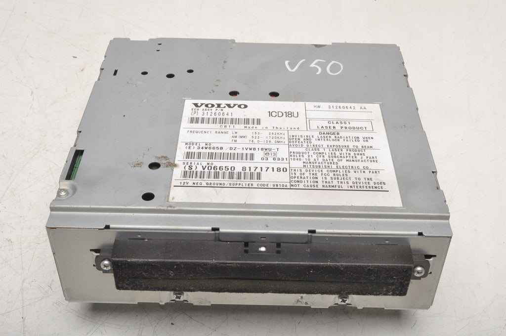 VOLVO C30 S40 C70 V50 RADIO 31260641