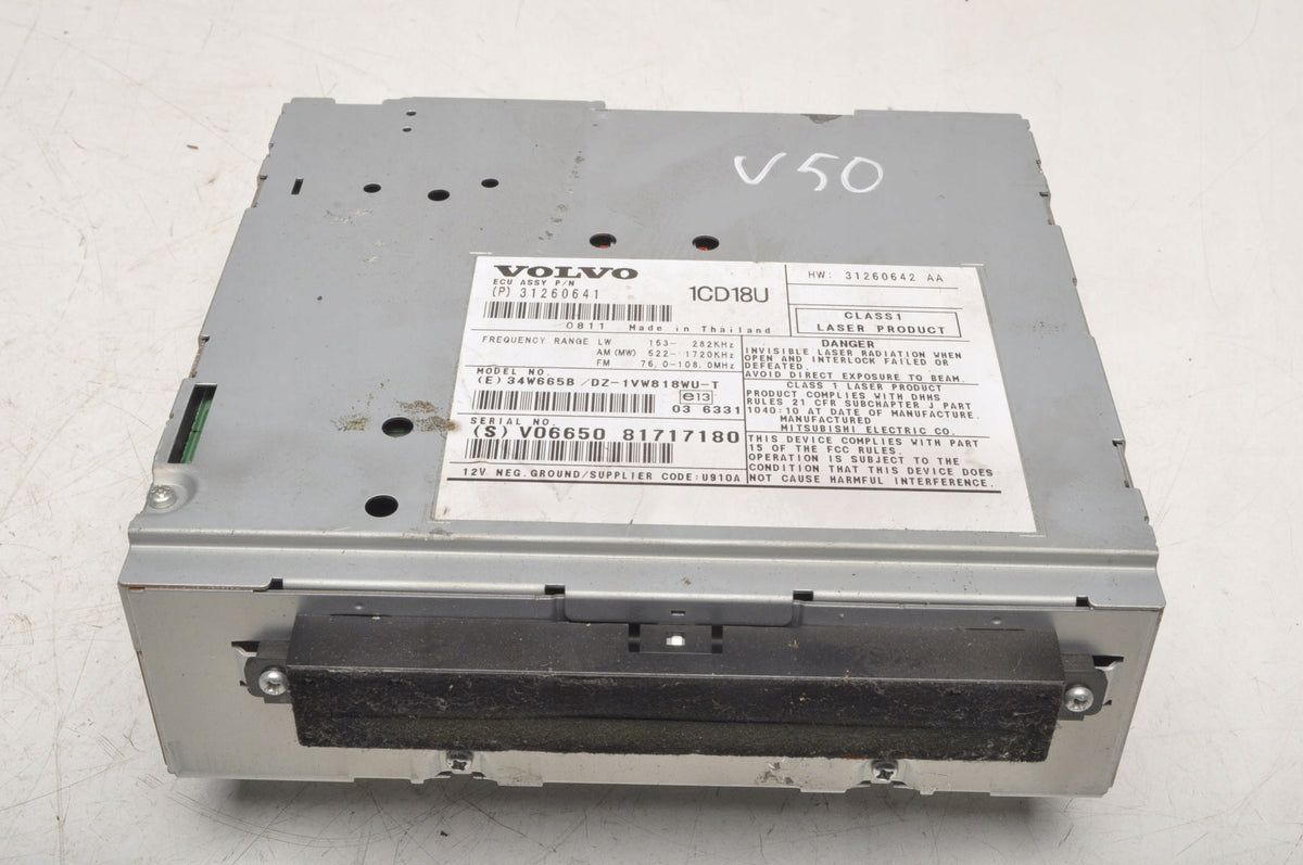 VOLVO C30 S40 C70 V50 RADIO 31260641