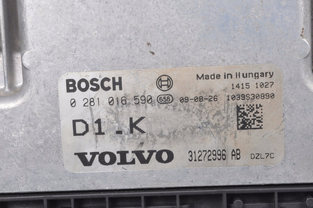 VOLVO C30 S40 V50 C70 1.6 D 109KM COMPUTER ENGINE DRIVER 31272996