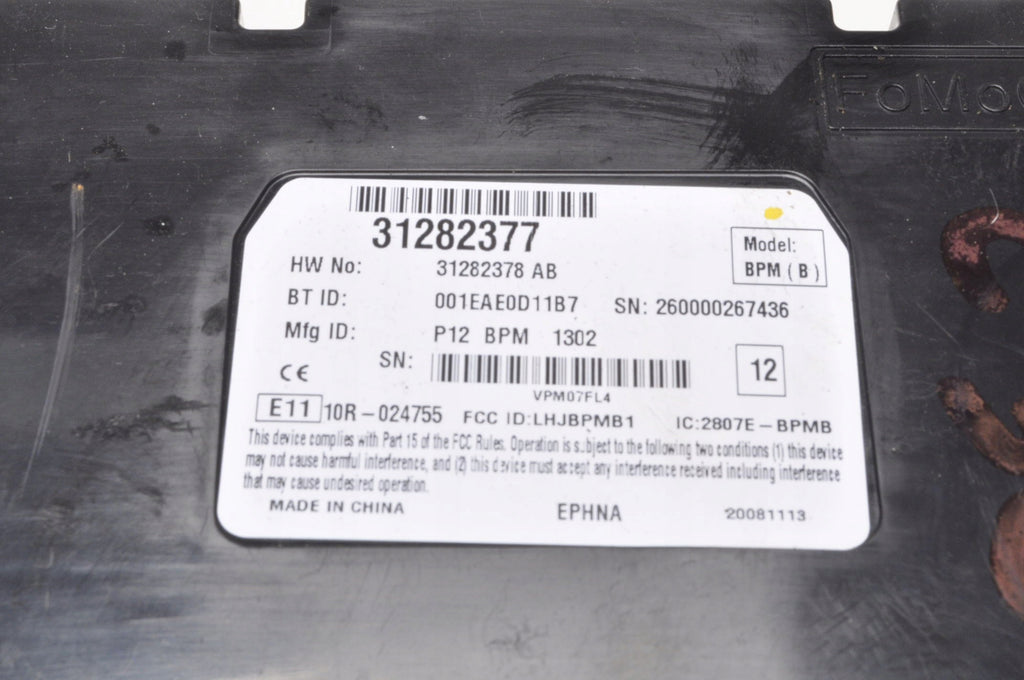 VOLVO C30 S40 V50 C70 BLUETOOTH MODULE 31282377
