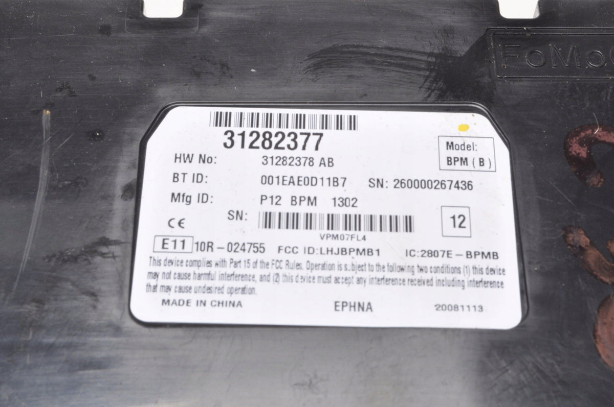 VOLVO C30 S40 V50 C70 BLUETOOTH MODULE 31282377